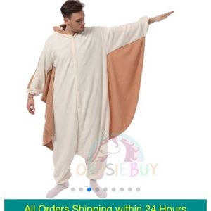 Flying squirrel onesie, comfortable and so soft!!